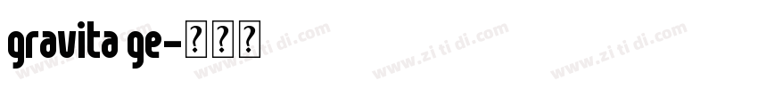 gravita ge字体转换
